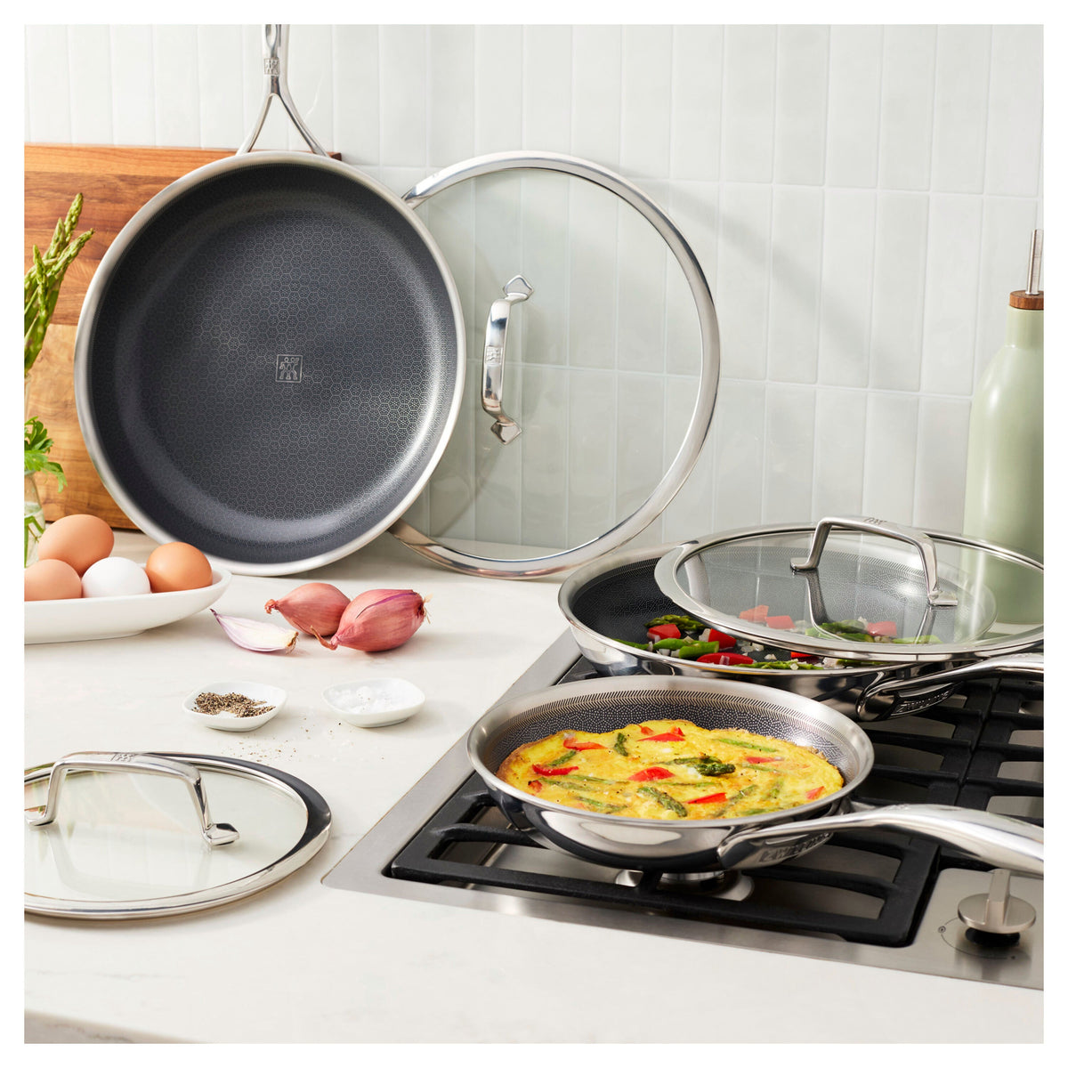 ZWILLING Peak 10-pc, Ceramic Hybrid Cookware Set