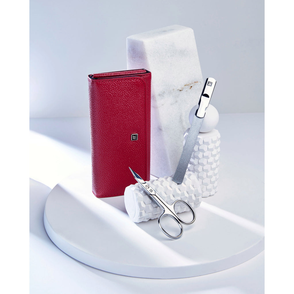 ZWILLING CLASSIC 5-pc, Leather Manicure Pedicure Set With Nail Clippers