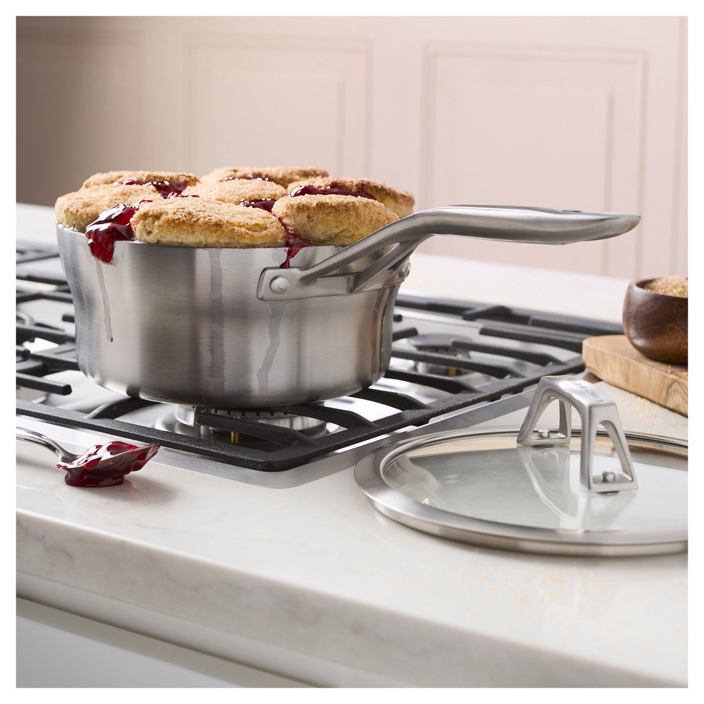 ZWILLING Motion Stainless Steel 2.5 qt, Stainless Steel, Sauce Pan With Lid