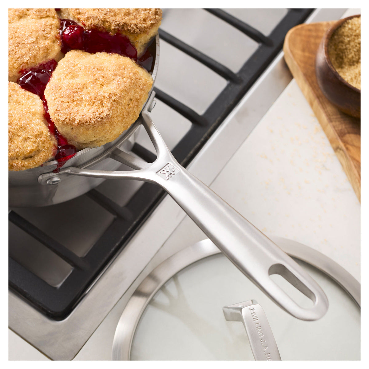 ZWILLING Motion Stainless Steel 2.5 qt, Stainless Steel, Sauce Pan With Lid