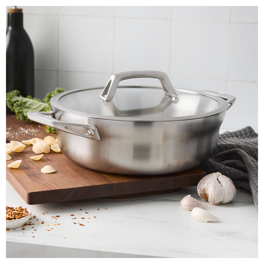 ZWILLING Motion Stainless Steel 4 qt, Stainless Steel, Chef's Pan