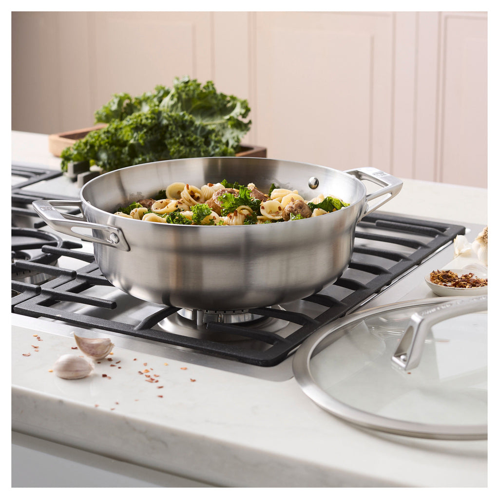 ZWILLING Motion Stainless Steel 4 qt, Stainless Steel, Chef's Pan