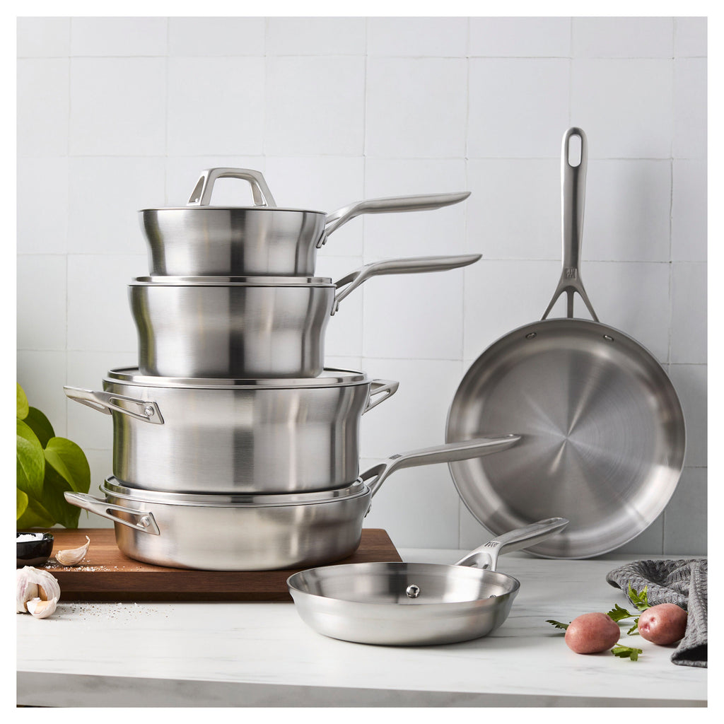 ZWILLING Motion Stainless Steel 10-pc, Stainless Steel, Pots And Pans Set