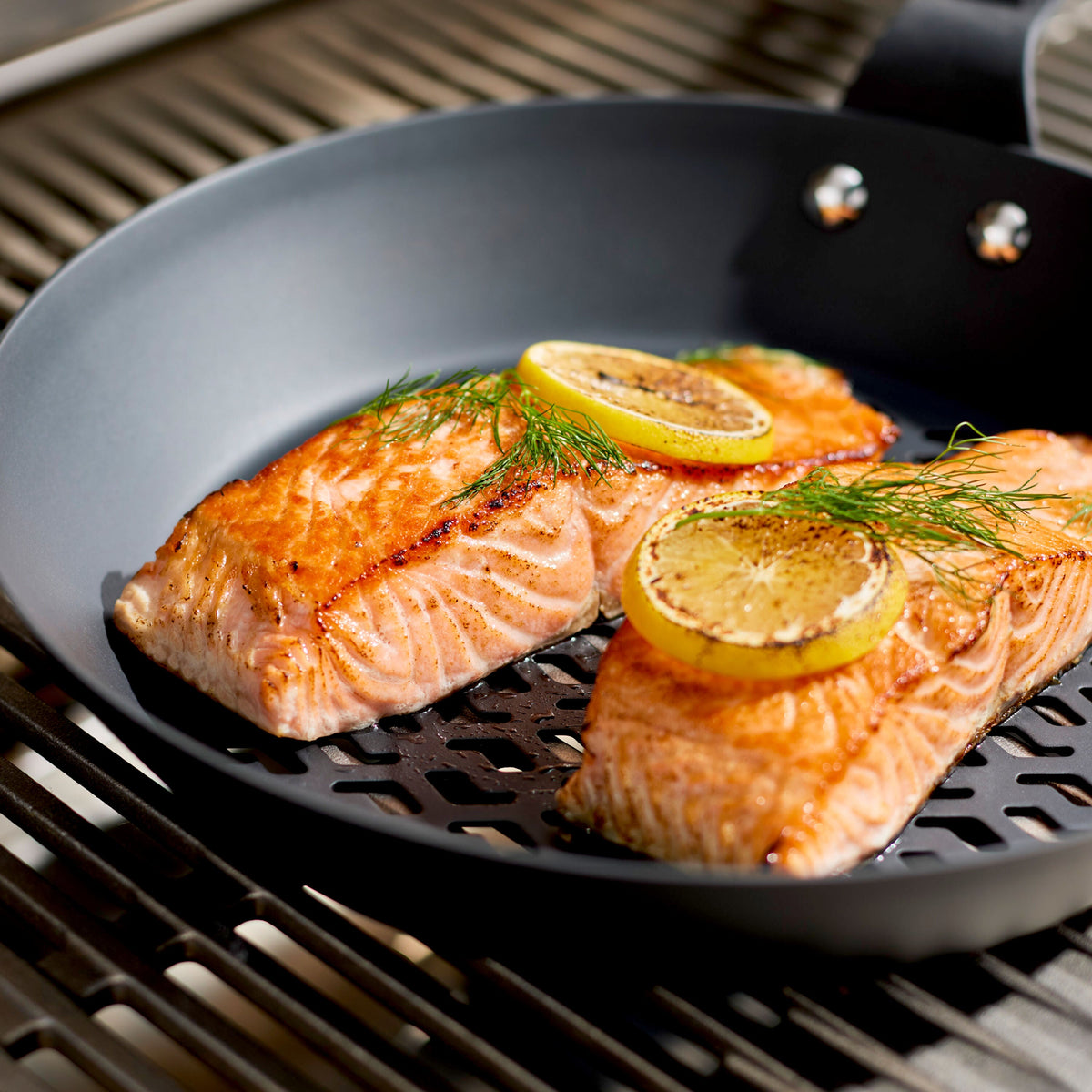 ZWILLING BBQ+ Perforated Carbon Steel Fry Pan with Removeable Handle