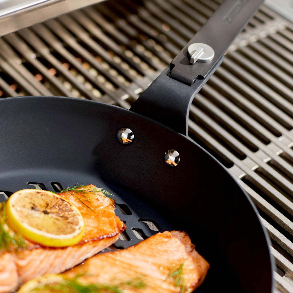 ZWILLING BBQ+ Perforated Carbon Steel Fry Pan with Removeable Handle
