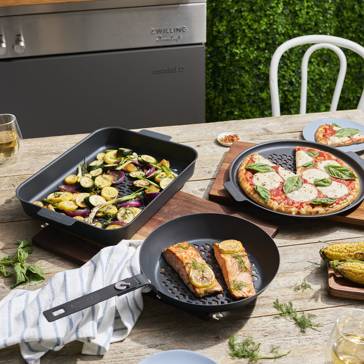 ZWILLING BBQ+ Perforated Carbon steel Outdoor Cookware Set