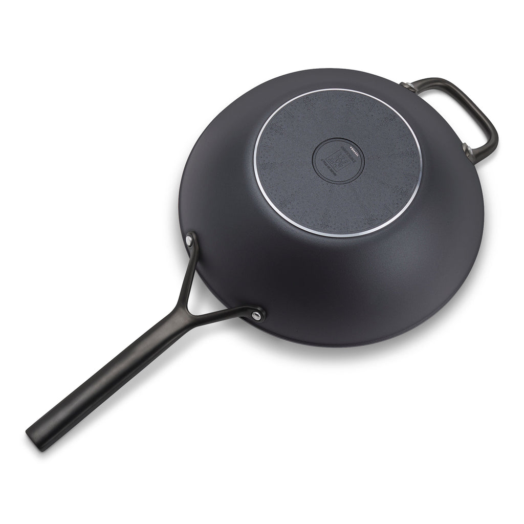 ZWILLING Milano 12-inch, Wok With Glass Lid Ceramic Nonstick Titanium