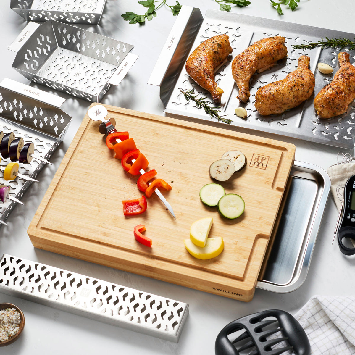 ZWILLING BBQ+ 13-pc BBQ Accessory Set, Stainless Steel