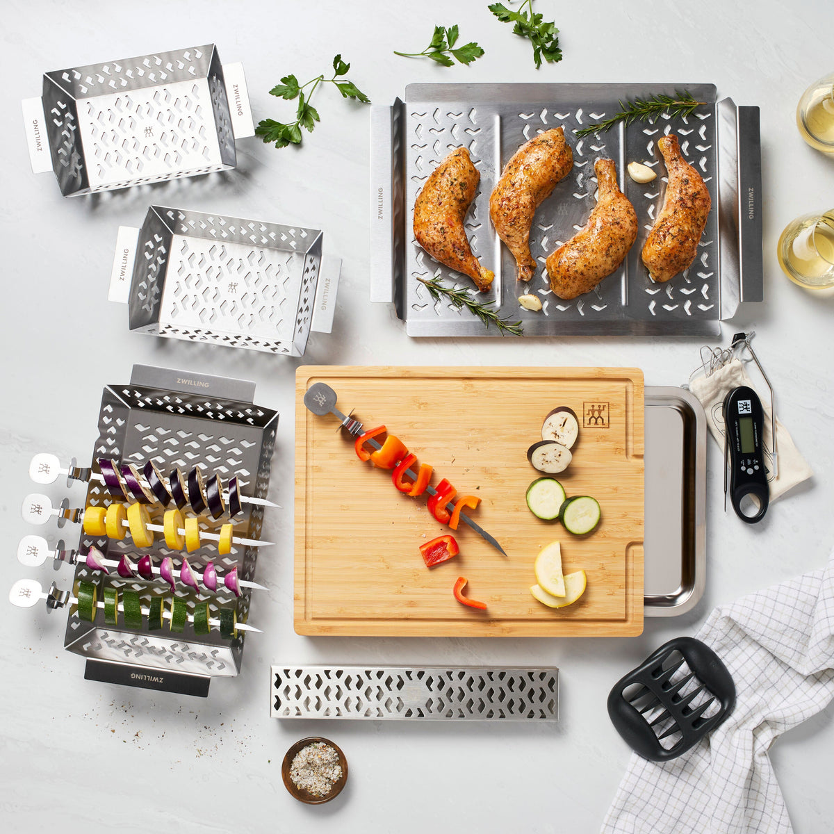 ZWILLING BBQ+ 13-pc BBQ Accessory Set, Stainless Steel