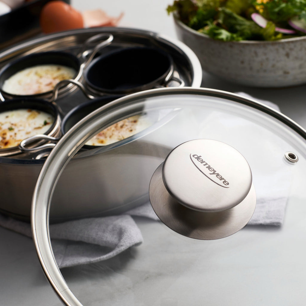 Demeyere Specialties 3 Egg poacher 18 cm, 18/10 Stainless Steel