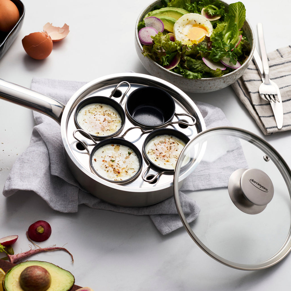 Demeyere Specialties 3 Egg poacher 18 cm, 18/10 Stainless Steel