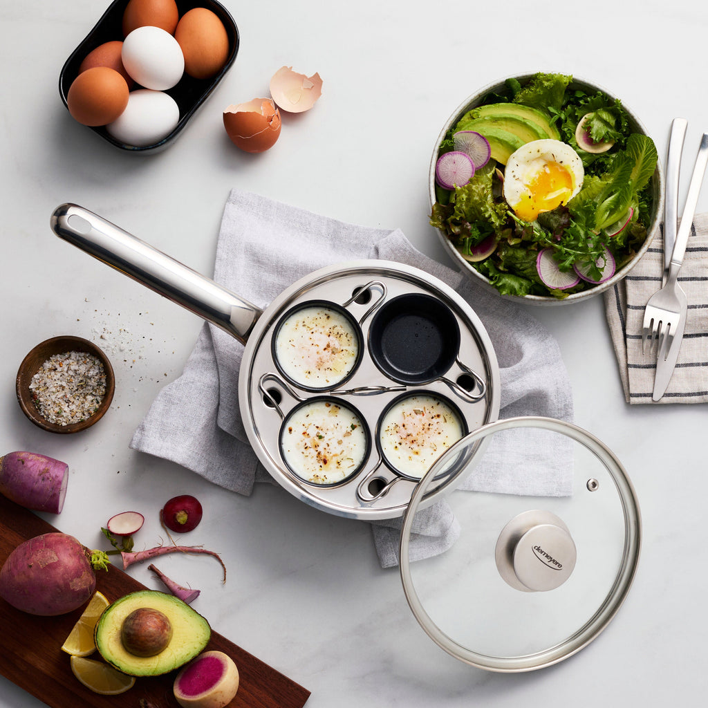 Demeyere Specialties 3 Egg poacher 18 cm, 18/10 Stainless Steel