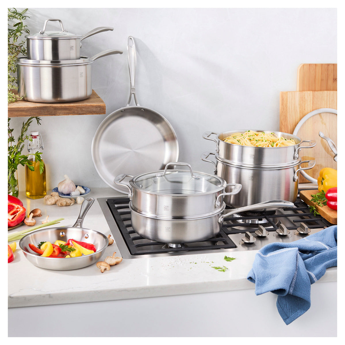 ZWILLING Spirit 3-Ply 7-pc, Stainless Steel, Cookware Set