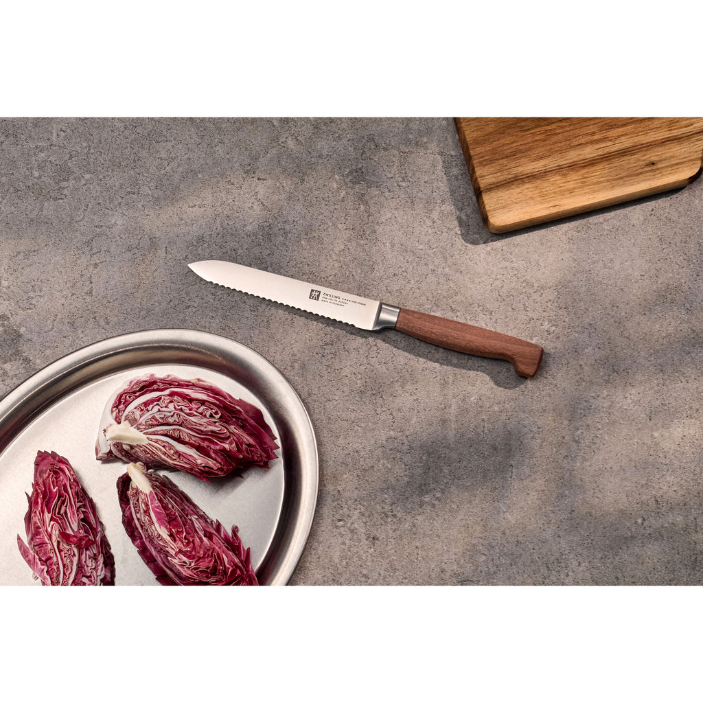 ZWILLING Four Star 6-pc, Kotibe Wood Handle Knife Block Set