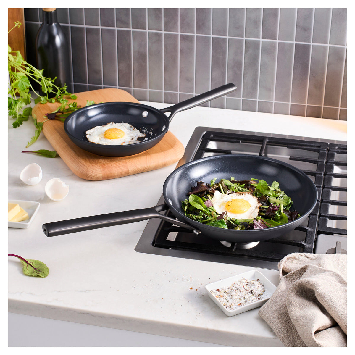 ZWILLING Milano 2-pc, Frying Pan Set Ceramic Nonstick Titanium