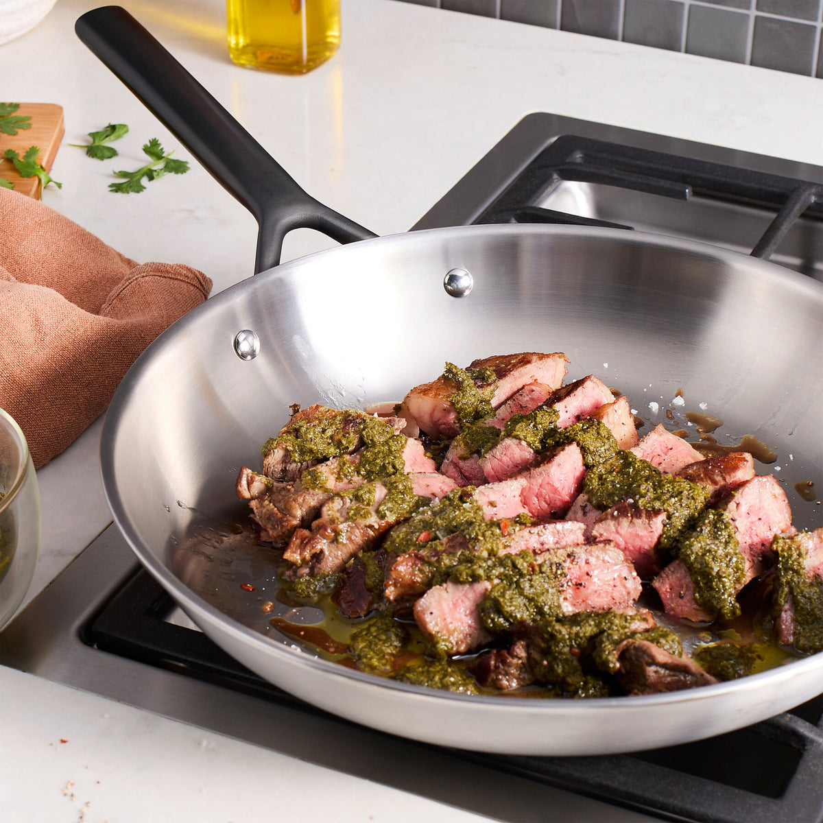 ZWILLING Milano Stainless Steel 8-inch, Stainless Steel, Frying Pan