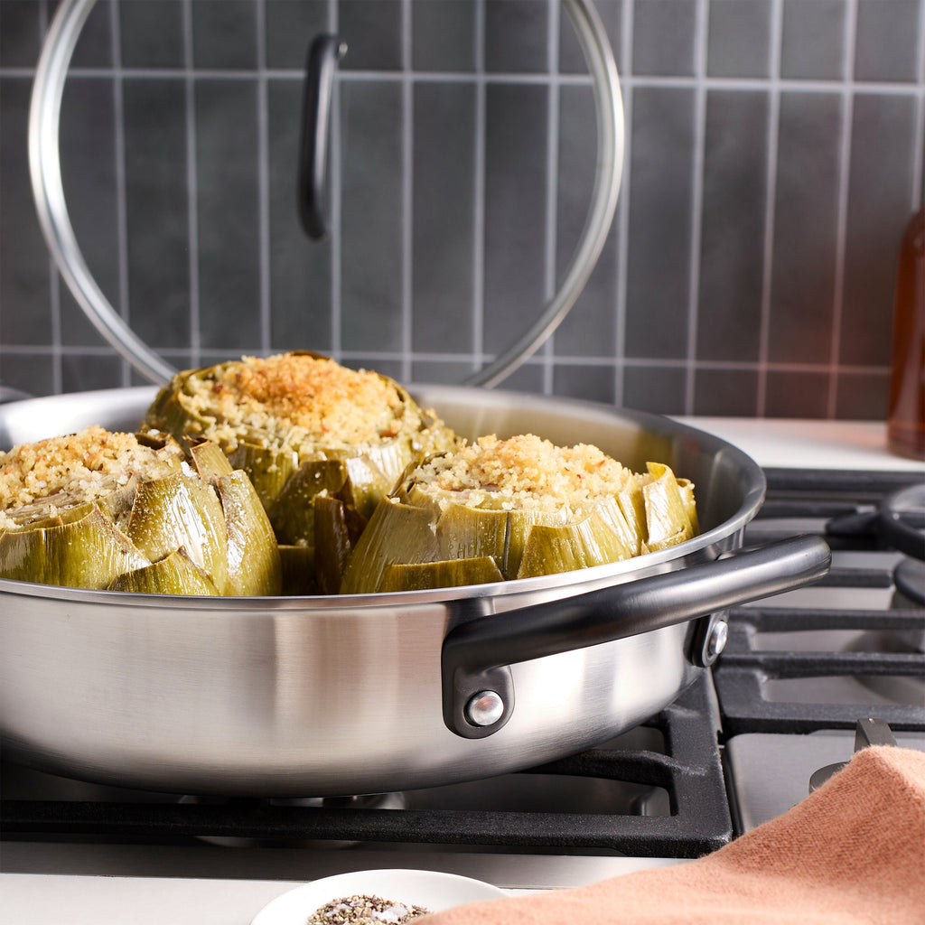 ZWILLING Milano Stainless Steel 4 qt, Stainless Steel, Saute Pan With Lid