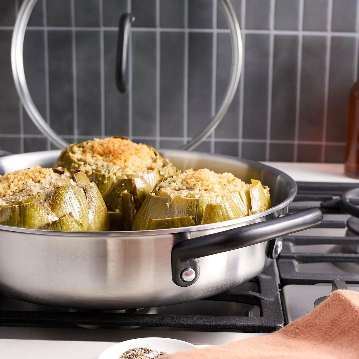 ZWILLING Milano Stainless Steel 4 qt, Stainless Steel, Saute Pan With Lid