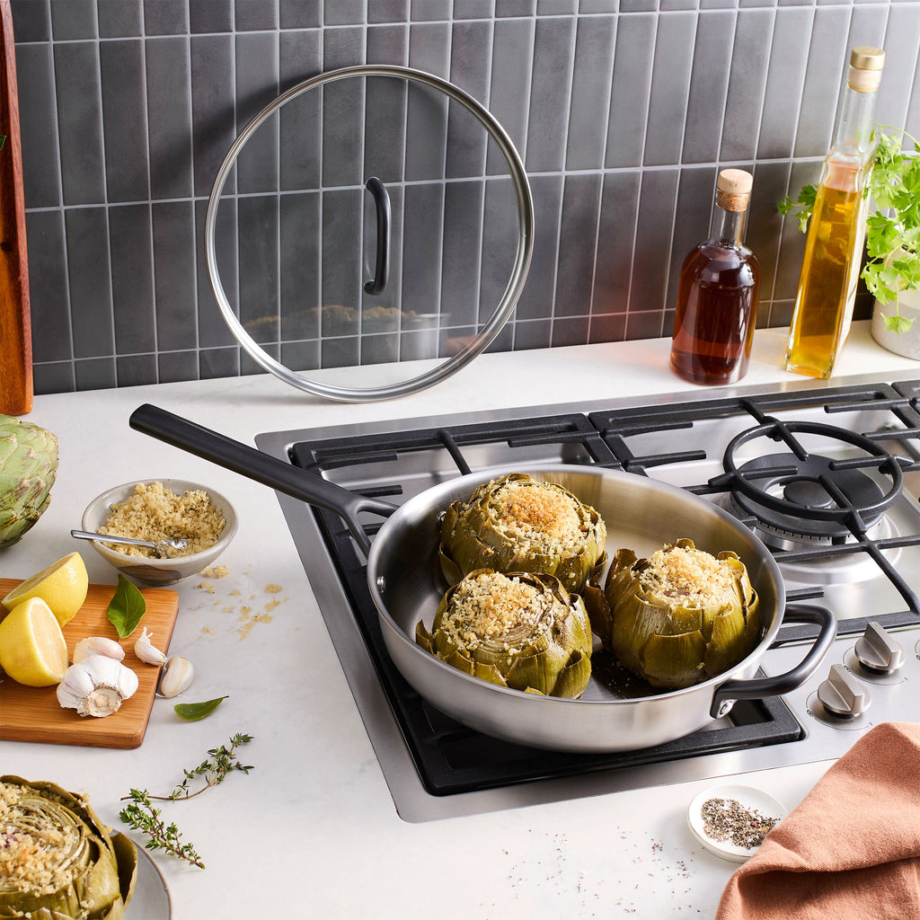 ZWILLING Milano Stainless Steel 4 qt, Stainless Steel, Saute Pan With Lid