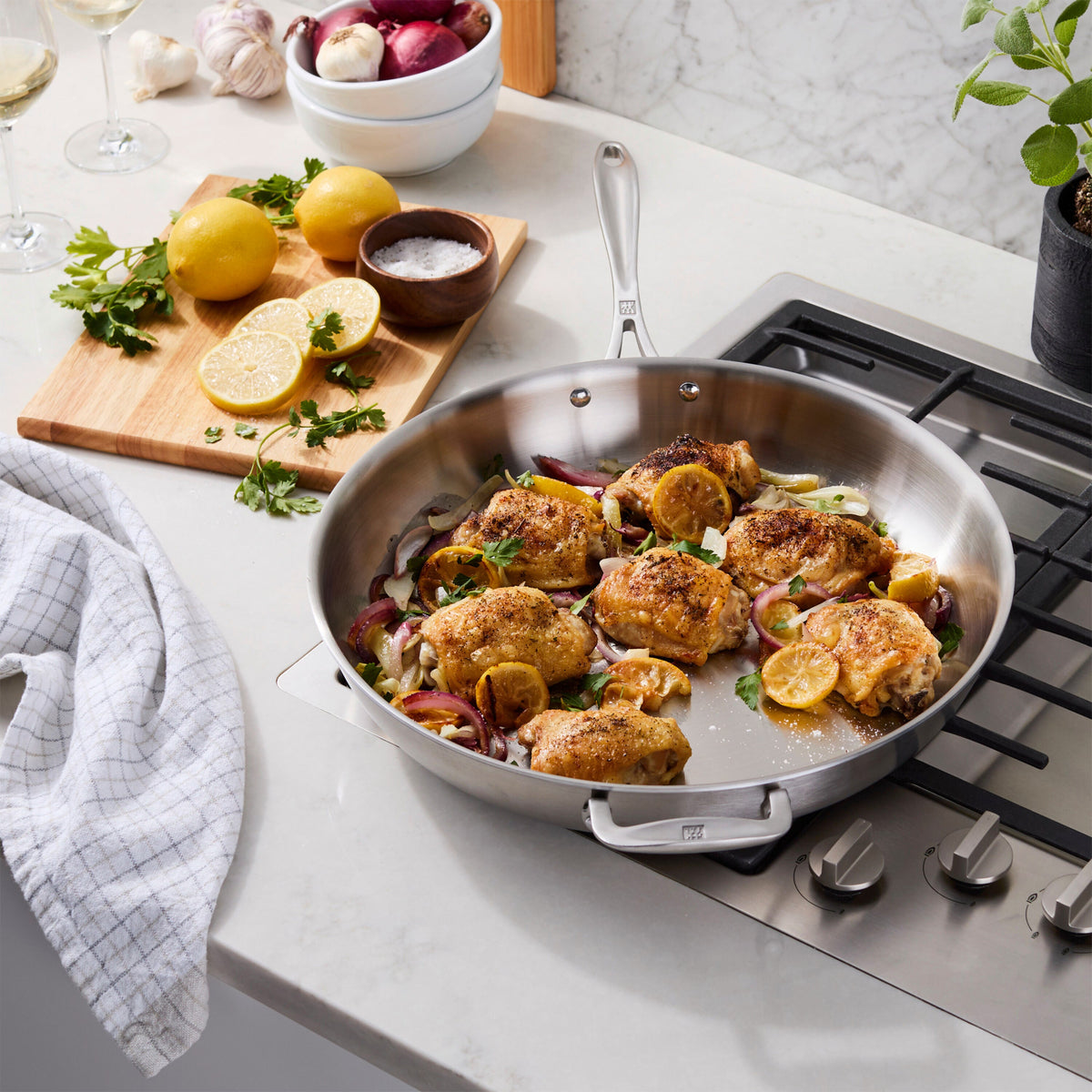 ZWILLING Spirit 3-Ply 10-inch, 18/10 Stainless Steel, Frying Pan