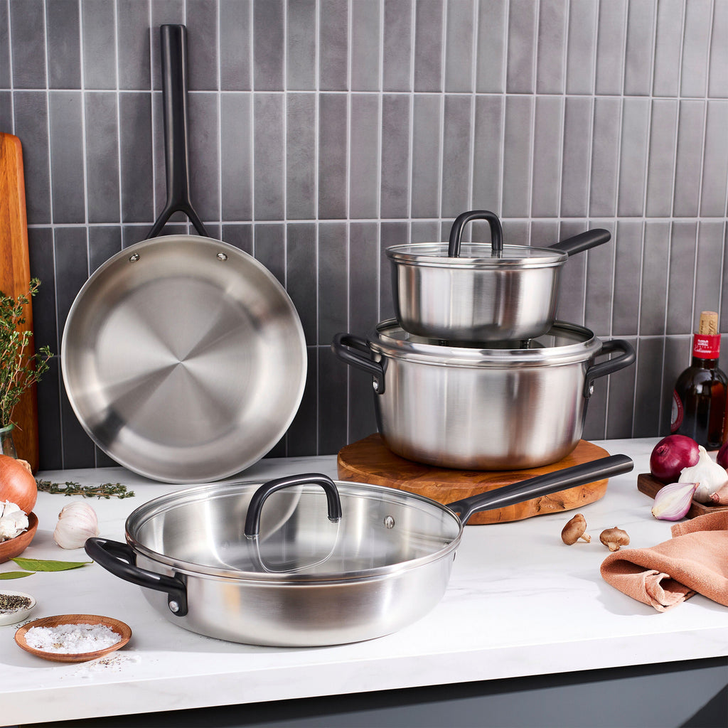 ZWILLING Milano Stainless Steel 7-pc, Stainless Steel, Cookware Set