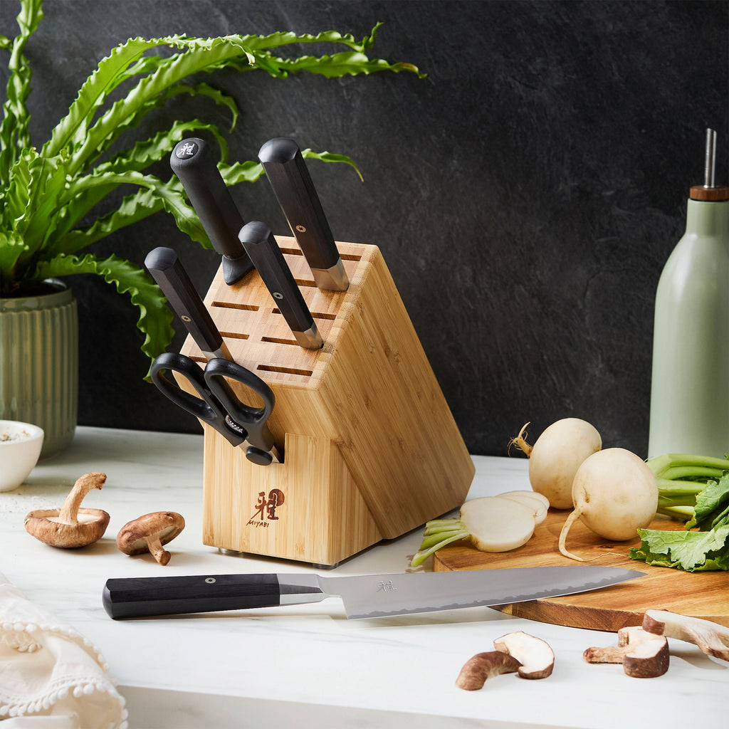 MIYABI KOH 4000FC 7-pc, Knife block set
