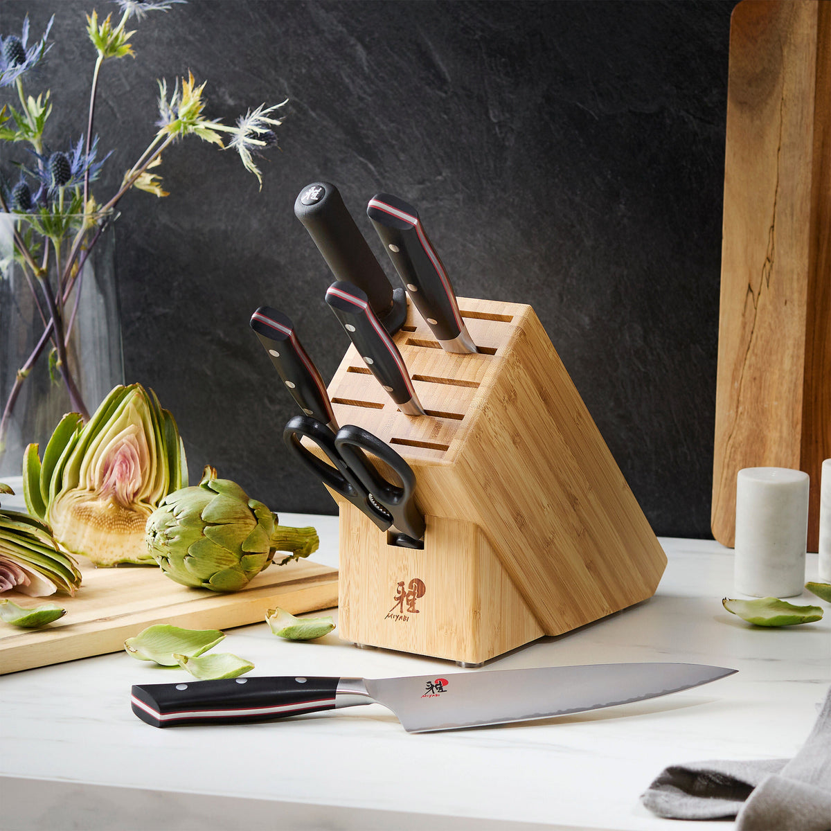 MIYABI Evolution 7-pc, Knife block set