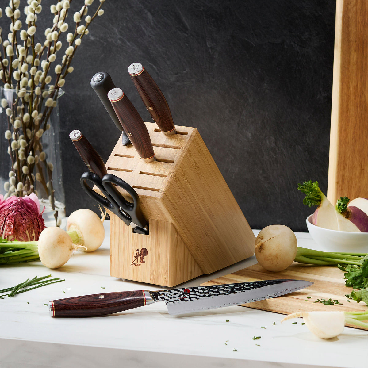 MIYABI Artisan 7-pc, Knife block set