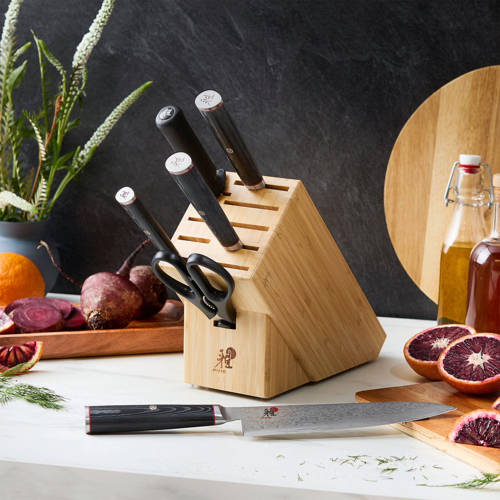 MIYABI Kaizen 7-pc, Knife block set