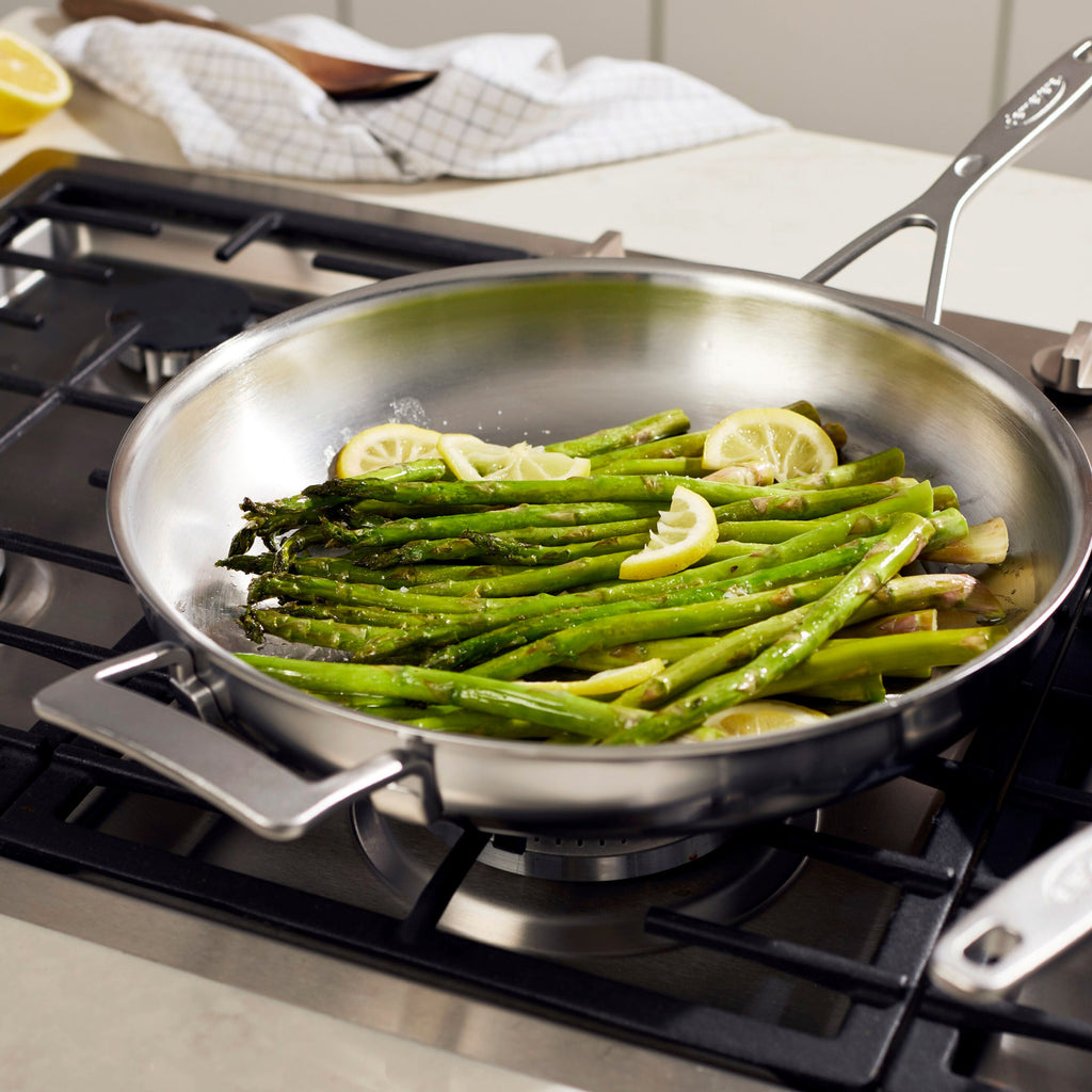 Demeyere Industry 2-pc Stainless Steel Fry Pan Set