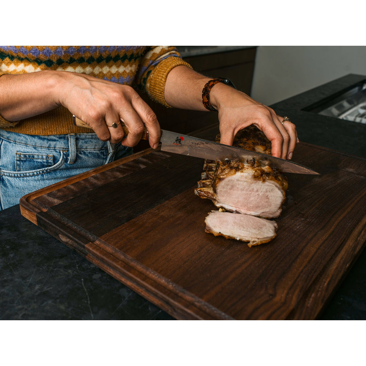 MIYABI Birchwood SG2 9-inch Birch Slicing/Carving Knife
