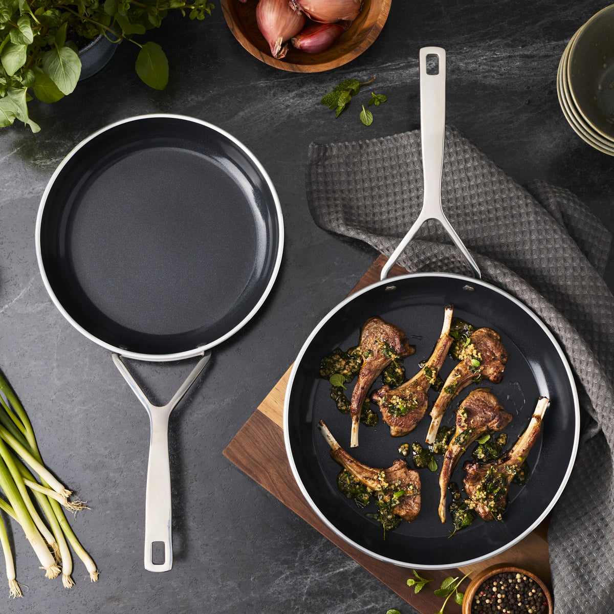 Demeyere Alu Pro 5 2-pc, Aluminum, Non-stick, Frying Pan Set