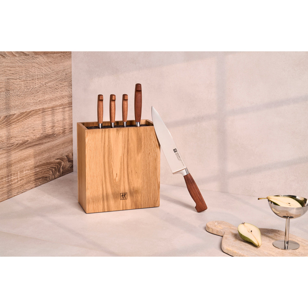 ZWILLING Four Star 6-pc, Kotibe Wood Handle Knife Block Set