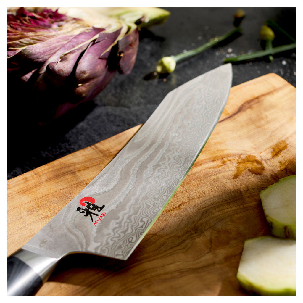 MIYABI KAIZEN II 5000FCD 7-inch Rocking Santoku, Fine Edge