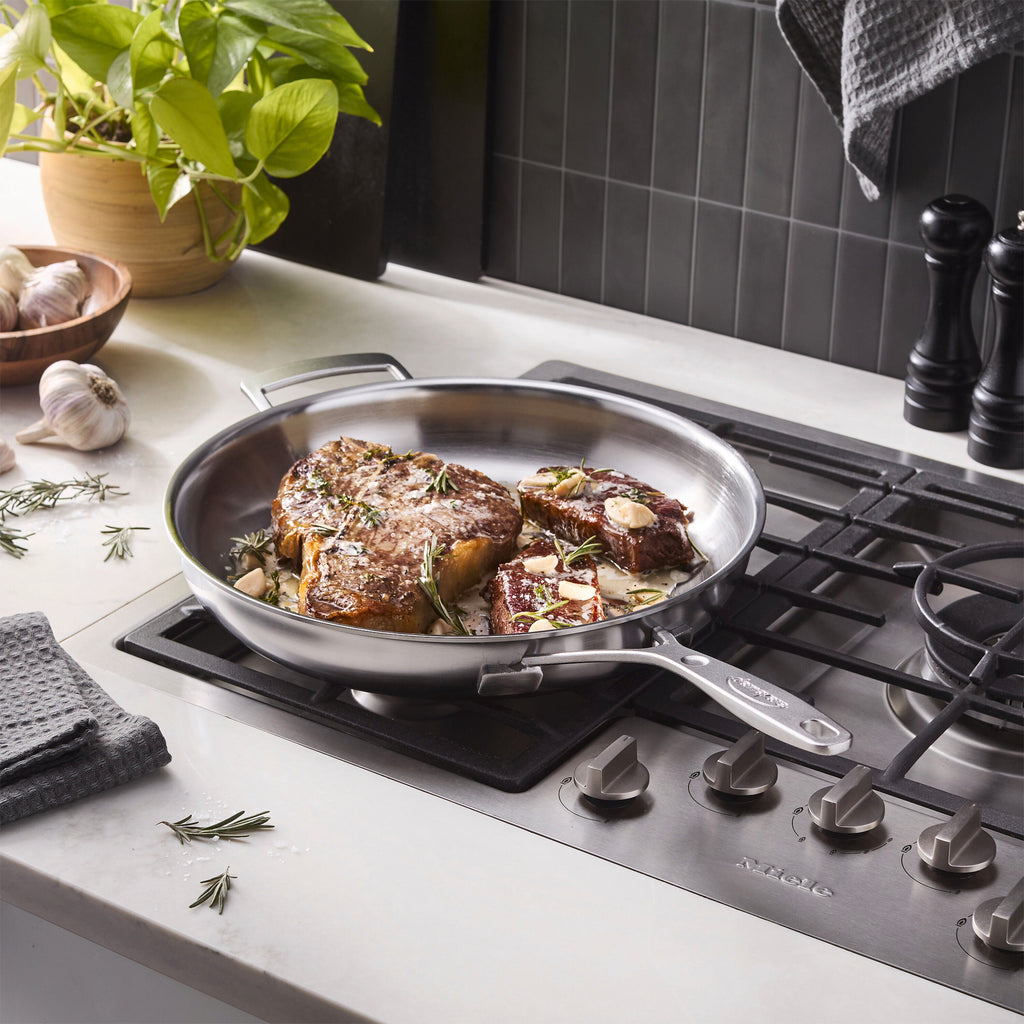 Demeyere Industry 5 8-inch, 18/10 Stainless Steel, Frying Pan