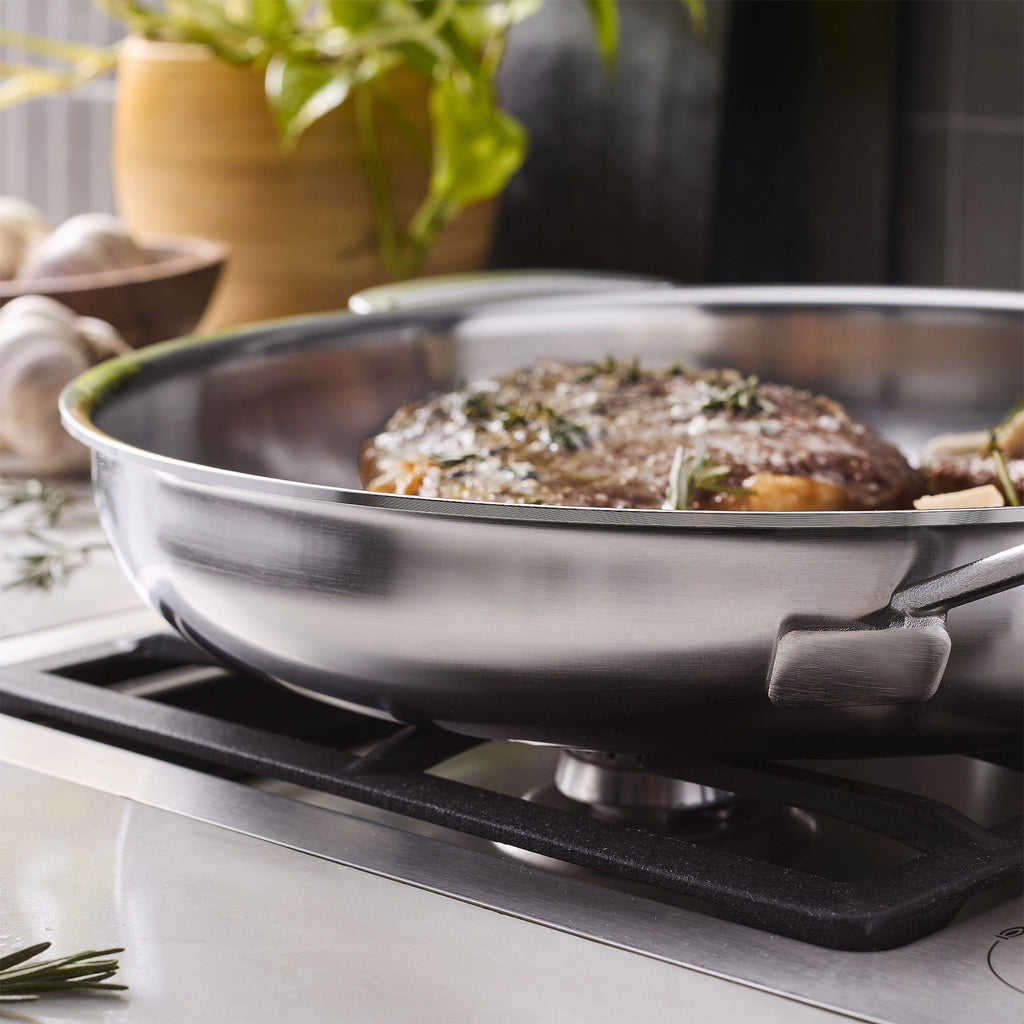 Demeyere Industry 5 8-inch, 18/10 Stainless Steel, Frying Pan