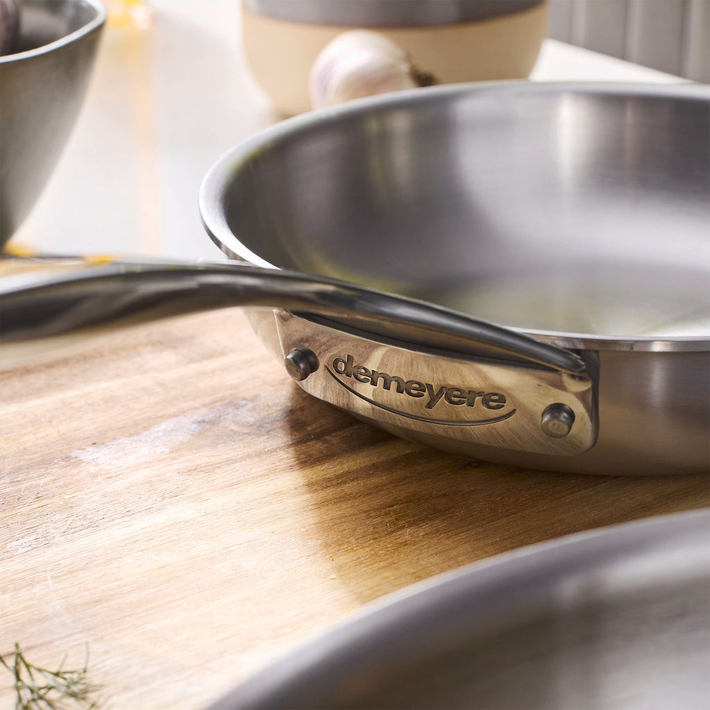 Demeyere Essential 5 2-pc, 18/10 Stainless Steel, Frying Pan Set