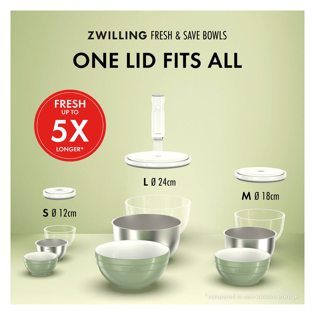 ZWILLING Fresh & Save BOWLS Vacuum bowl L / 24 cm, glass