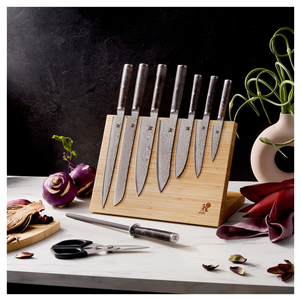 MIYABI BLACK 5000MCD67 10-pc, Knife block set