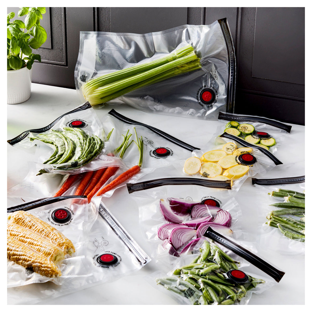 ZWILLING Fresh & Save S/M/L / 10-pc Vacuum Bag Set, Plastic