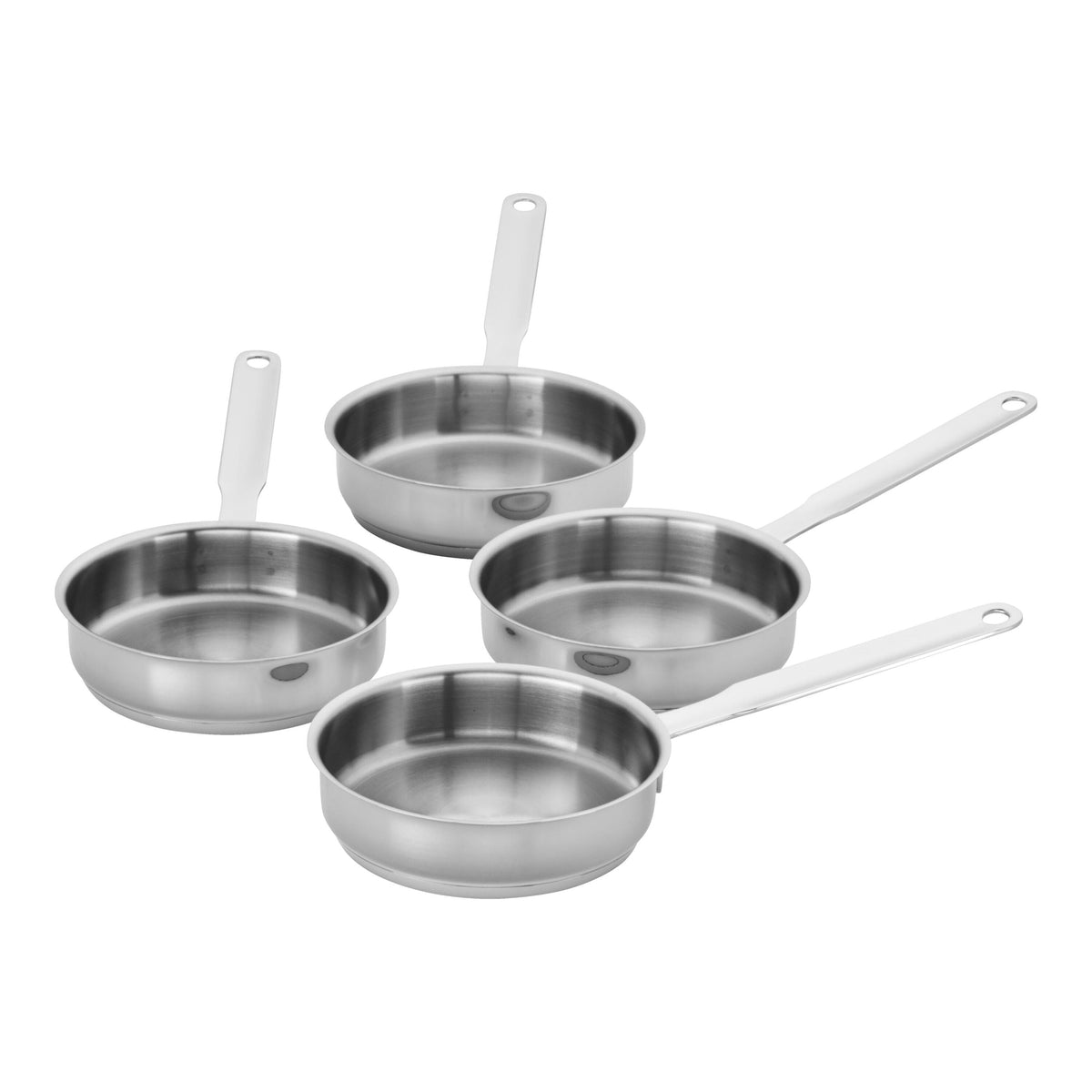 Demeyere Resto 4-pc, 18/10 Stainless Steel, Mini Fry Pan Set