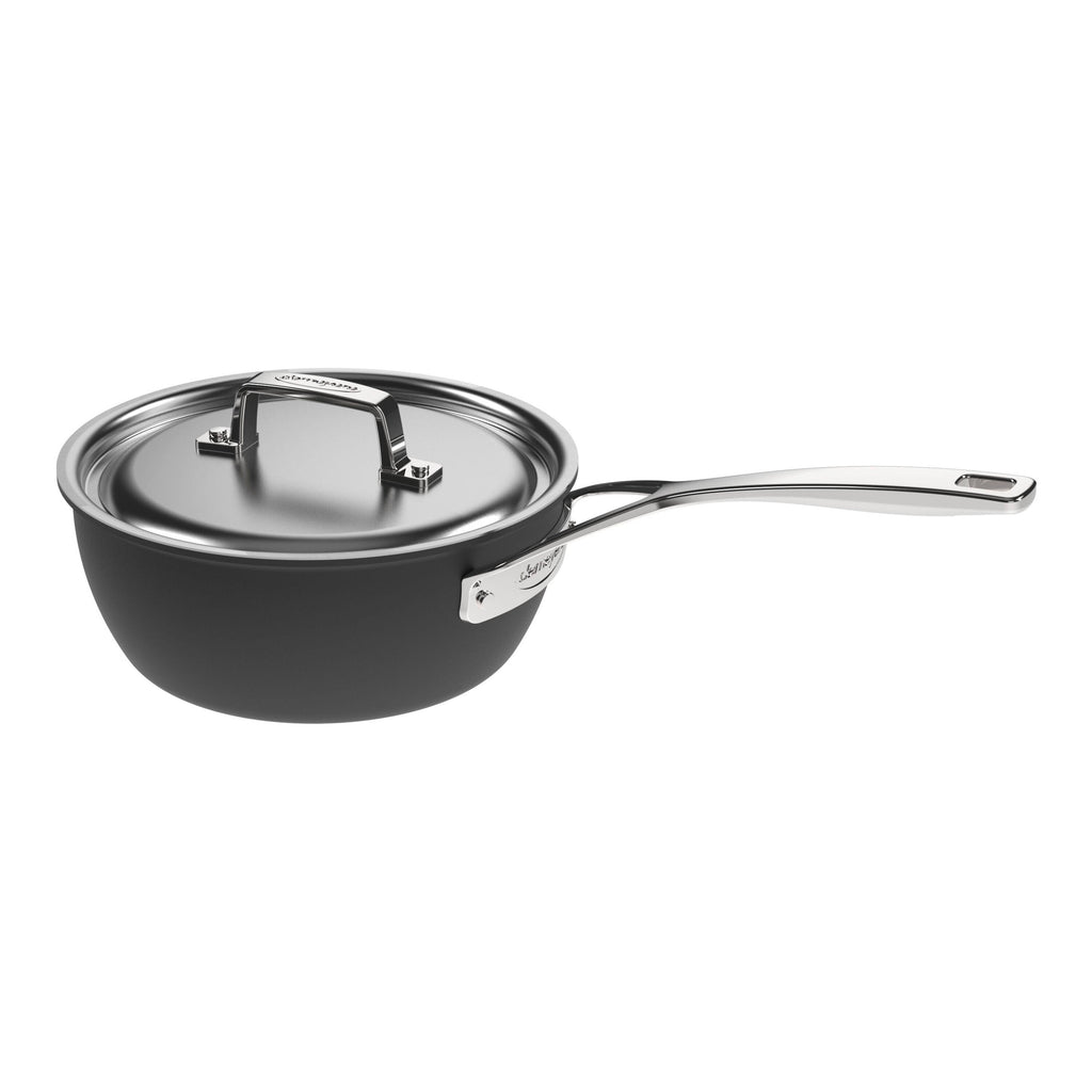 Demeyere Black 5 2 qt Sauteuse, 18/10 Stainless Steel