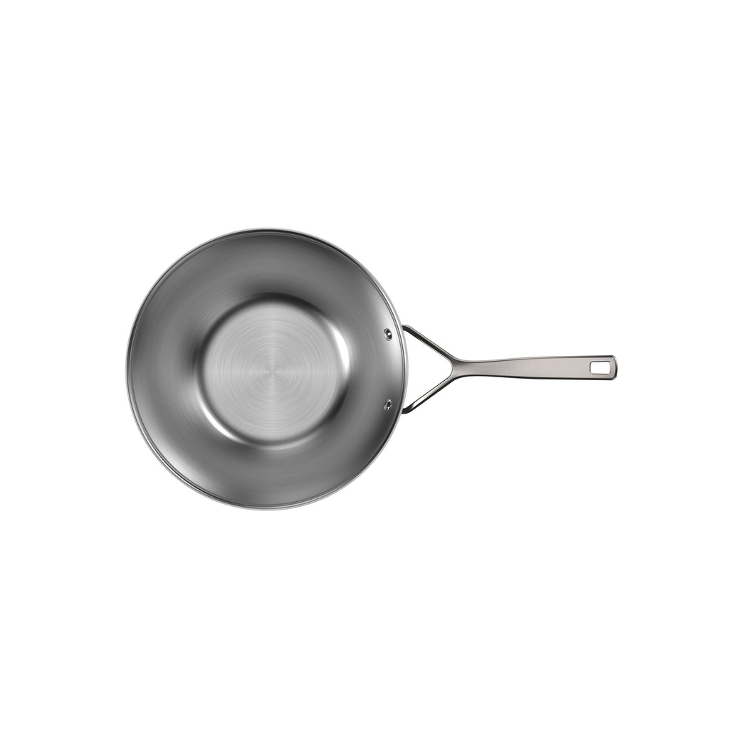 Demeyere Black 5 12-inch, 18/10 Stainless Steel, Wok