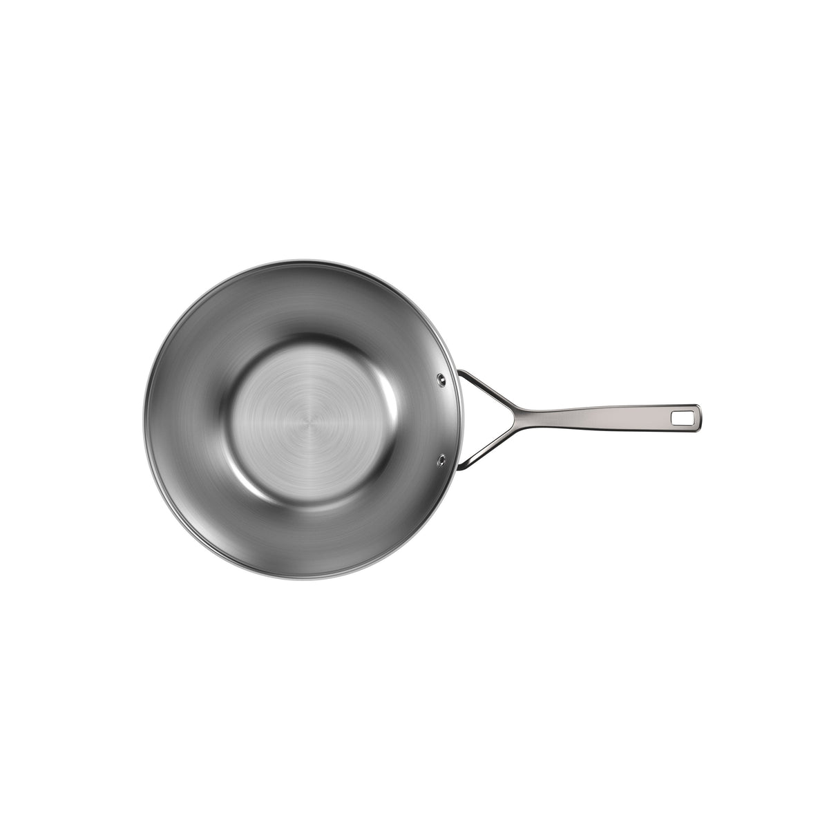 Demeyere Black 5 12-inch, 18/10 Stainless Steel, Wok