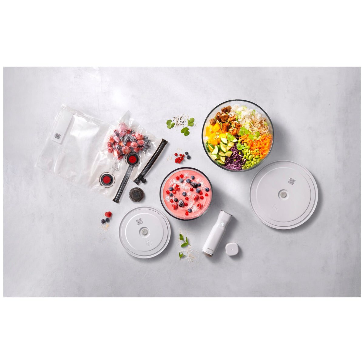ZWILLING Fresh & Save BOWLS glass / M/L Vacuum Starter Set, 9-pc