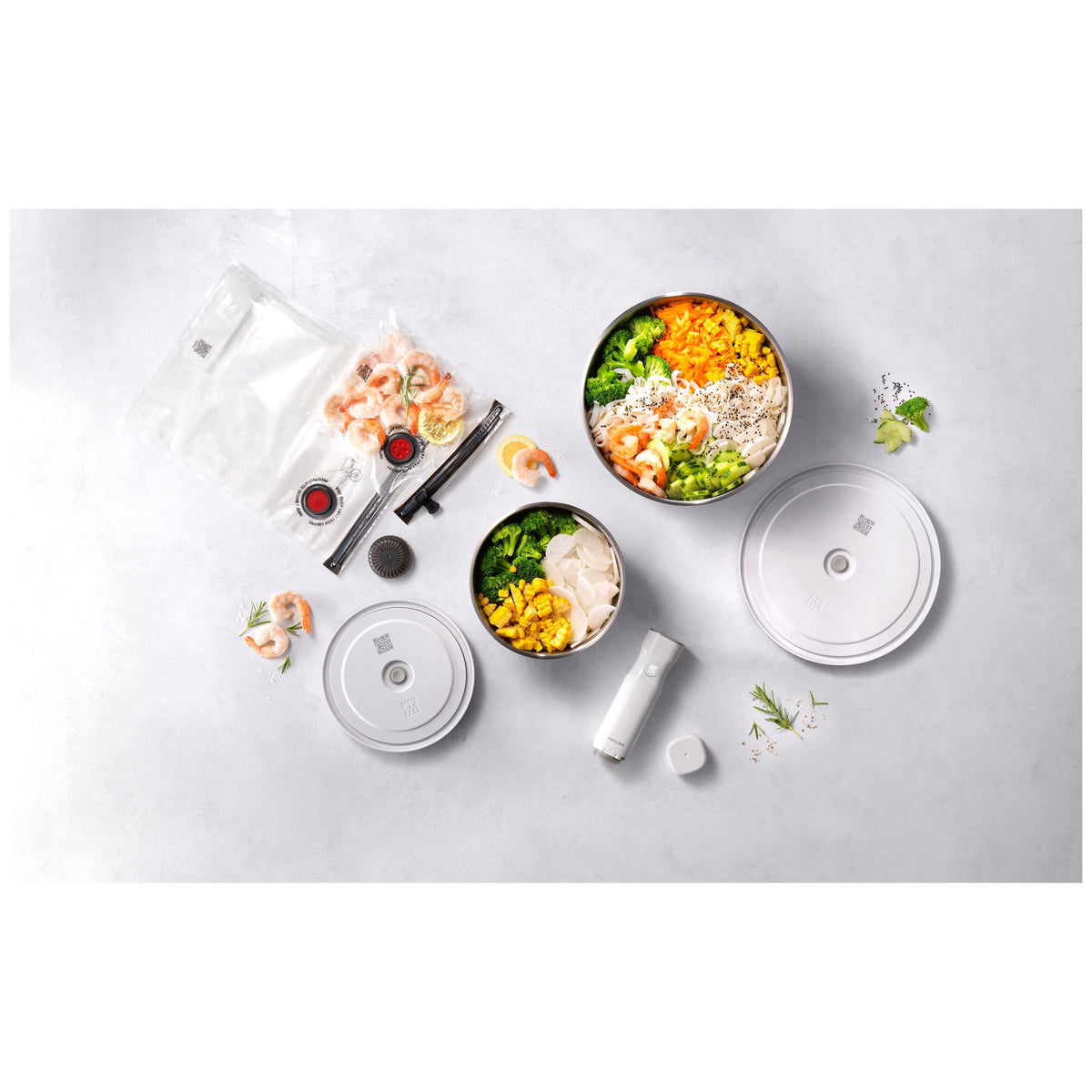 ZWILLING Fresh & Save BOWLS glass / M/L Vacuum Starter Set, 9-pc
