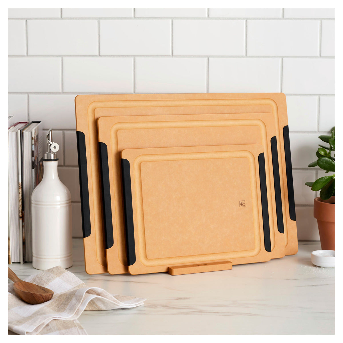 ZWILLING 4-pc Plant Fiber Cutting Board Fiber Wood
