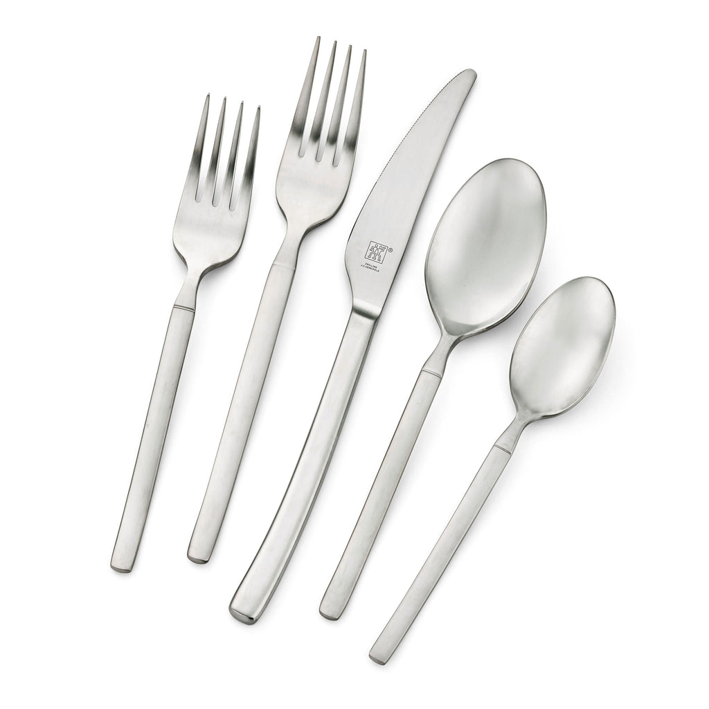 ZWILLING Opus (matted) 45-pc Opus Satin Flatware Set, 18/10 Stainless Steel